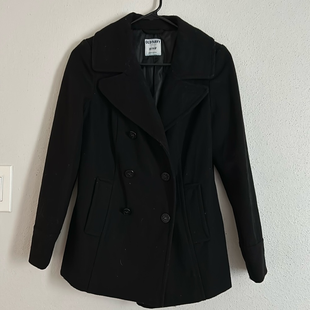 Black Pea coat